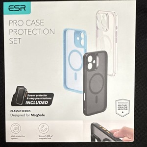 ESR HaloLock Magnetic Case+Screen Protector for iPhone 16 Pro Black