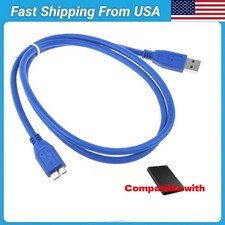 3ft USB 3.0 PC Data Cable Cord for Toshiba 500GB Automatic Backup PH2050u 1EWL