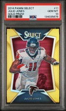 2014 PANINI SELECT GOLD PRIZM #11 JULIO JONES 3/10 PSA 10