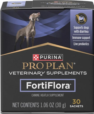 Purina Pro Plan Veterinary Supplements FortiFlora Daily Probiotics for Dogs, Hel