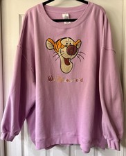 Disney Tigger Walt Disney World Sweatshirt 3X Purple Oversized Crewneck