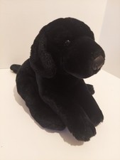 Animal Alley Toys R Us Black Lab Plush Labrador Retriever Dog Stuffed Puppy 12in