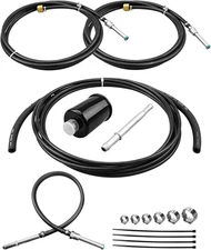 Fuel Line Replacement Kit Fit for Chevy Gmc Gas Trucks 1988-1997, Nylon Fuel Lin