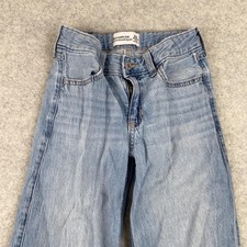 Abercrombie Kids Jeans Youth Kids 9/10 22x23 Regular Blue Wide Leg Denim