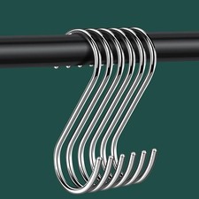 20 or 40 Pack S Hooks - Stainless Steel Heavy Duty S Hooks for Hanging pots