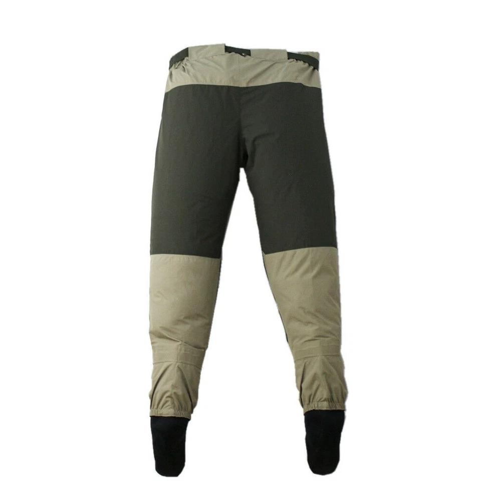 Fly Fishing Waders Pants Stocking Foot Waterproof Wading Trousers Waist Wader - Image 3 of 4