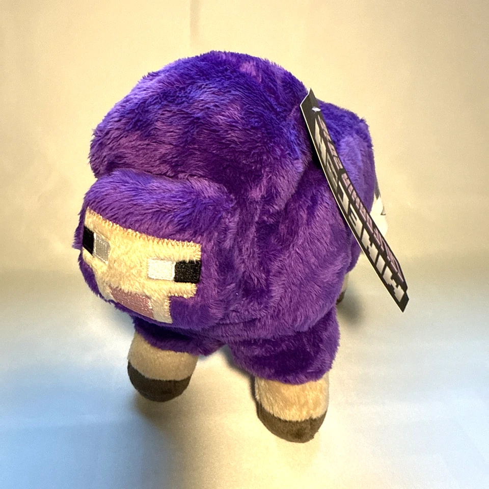 Minecraft Purple Sheep Plush 2016 Mojang 11" Minecon Exclusive Rare Collectible - Image 2 of 4