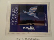 FRANCE 1998, timbre 3145, TABLEAU MAGRITTE, PAINTING, neuf** MNH STAMP