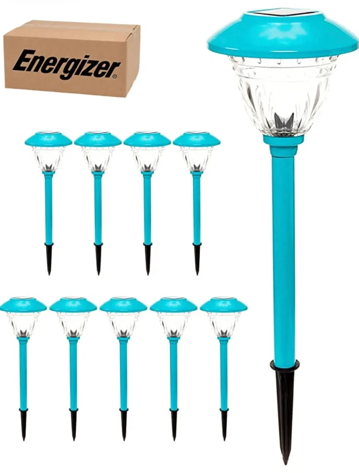 Energizer LED Solar Pathway Lights - 10 Pack of  Outdoor Solar Lights(6 Colors) - Image 3 of 4