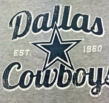 Dallas Cowboys / Woman's Big Size/ 80/20 Cotton Poly Fleece / Gray / NWT Reg 55