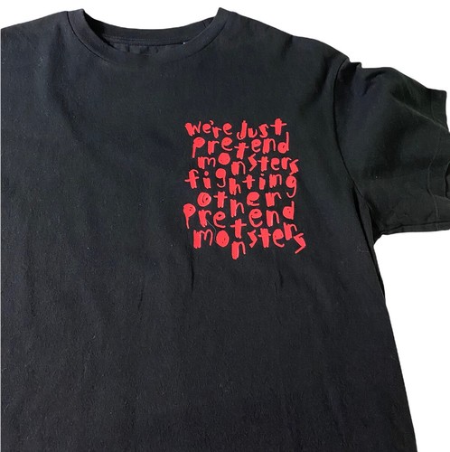 Uniqlo SPRZNY Timothy Goodman T-Shirt schwarz Gr. M Pretend Monsters Fighting Tee - Bild 3 von 6