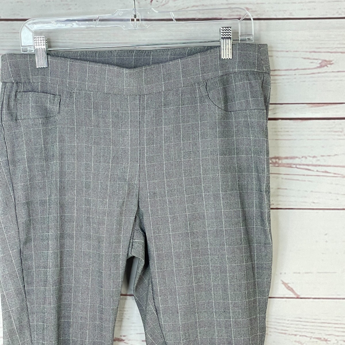 Jones New York Black White Square Print Skinny Pants Womens Jones New York Black White Square Print Skinny Pants Womens