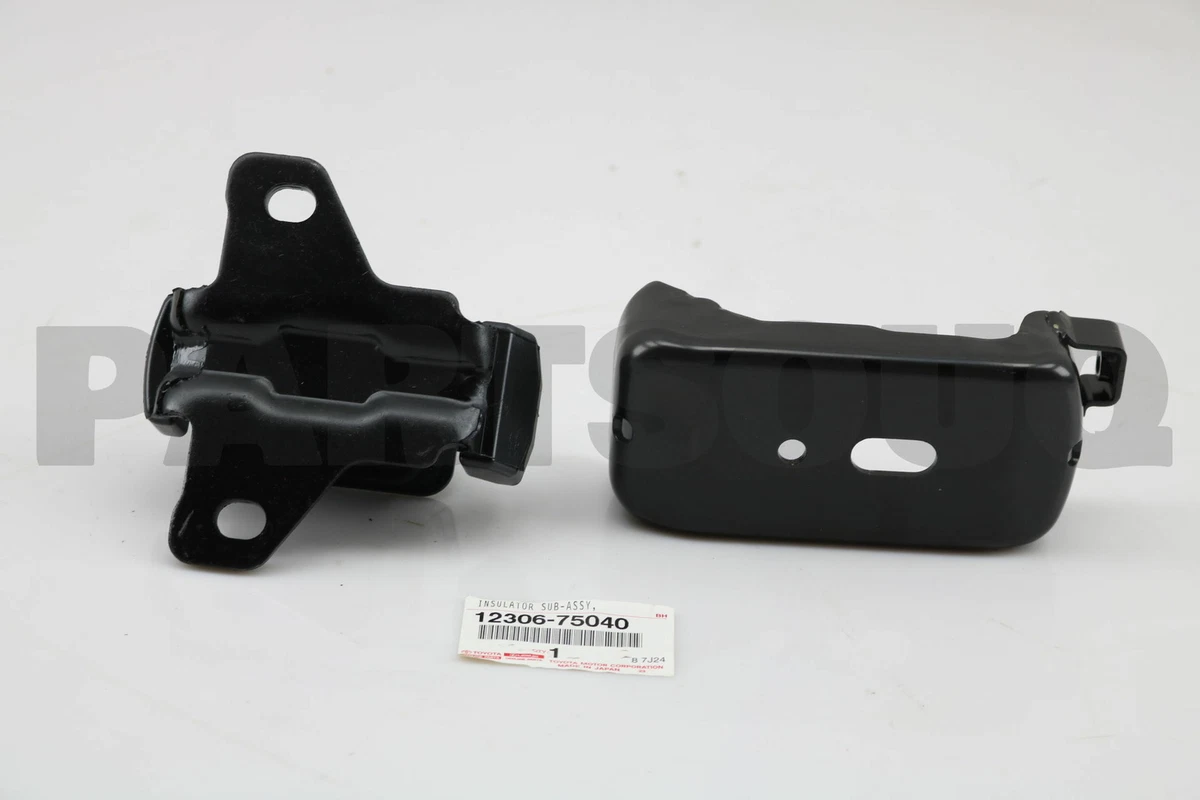 1230675040 Genuine Toyota INSULATOR, ENGINE MOUNTING, FRONT LH 