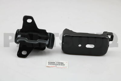 1230675040 Genuine Toyota INSULATOR, ENGINE MOUNTING, FRONT LH