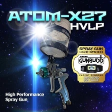 🚘 Atom X27 HVLP Spray Gun – Pro Auto Paint Tool + FREE GunBudd Light!