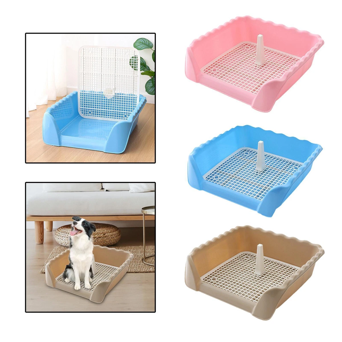 Indoor Dog Potty Tray Splashing Mat Small Dog Urinal Dog Toilet