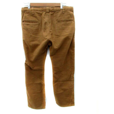 Global Work Tapered Pants 3 4 Length M Brown HO41 Used