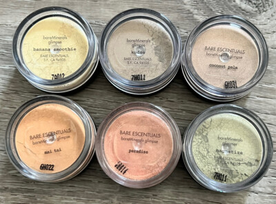 bareMinerals .02oz eyeshadow Fall Shades Lot Coconut Palm Glimpse Mai Tai Kudos