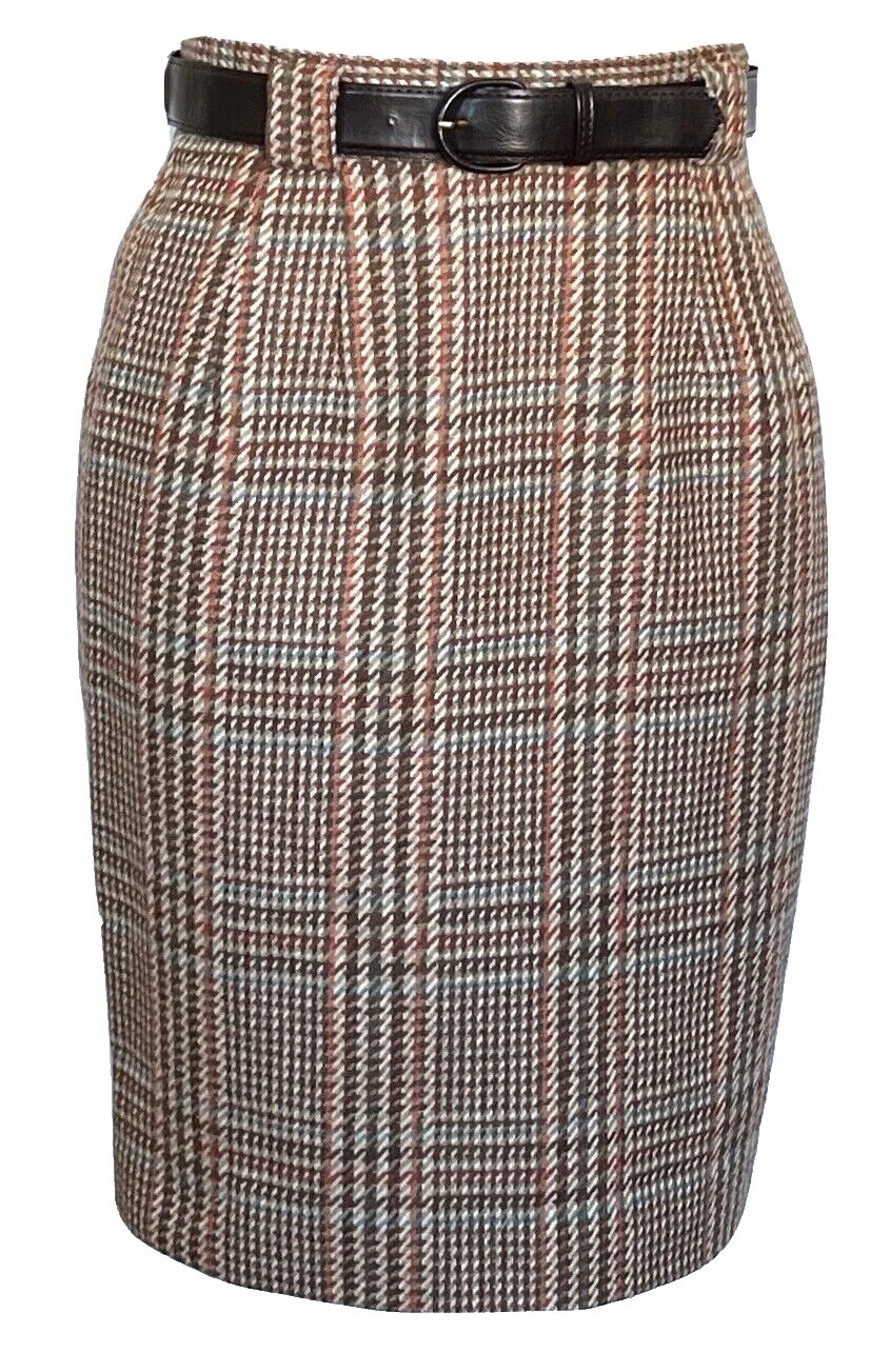 Wool Striped Skirts for Women