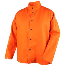 Revco Black Stallion 9 oz FR 30" Orange Cotton Welding Jacket Size Small
