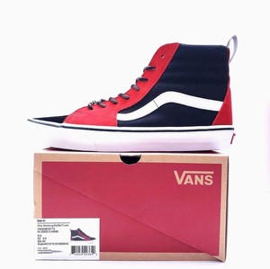 mens red and black vans