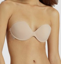 40 Fashion Forms Women's Beige Go Bare Adhesive Invisible Push-Up Bra Size DD