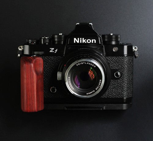 Wood Camera L Handle Hand Grip Hanlde Holder+Alloy Baseplate For Nikon ZF Camera - Picture 28 of 31