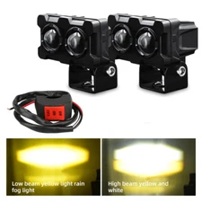 2x LED Work Light Bar Spot Pods Off Road Driving Auxiliary Fog Lamp Yellow White
