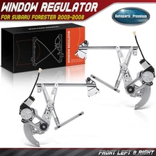 2x Power Window Regulator w/ Motor for Subaru Forester 03-08 Front Left & Right