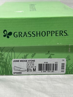 石 Grasshoppers Junie Wedge Stone Women's Shoes Beige Size 8.5 M | eBay