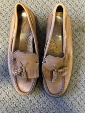 GH Bass Weejuns Marietta II Womens Loafers Sz 5 Brown Tan Leather Tassel Kiltie