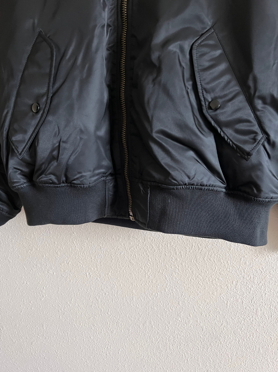 Supreme Faux Fur Reversible MA-1 Jacket - Size Large - Black Supreme Faux Fur Reversible MA-1 Jacket - Size Large - Black