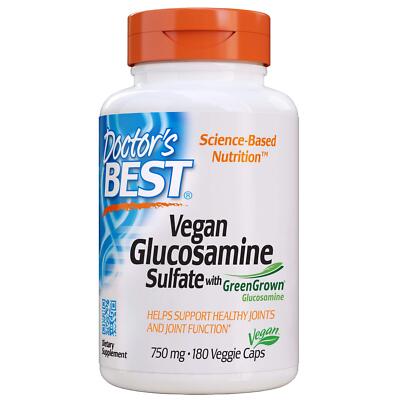 Doctor's Best Vegan Glucosamine Sulfate 180 Count Joint Health Supplement
