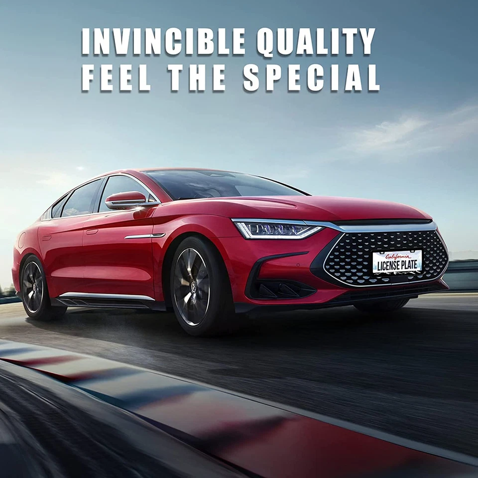 Se adapta a Hyundai Outback Mountain elevado metal coche matrícula marco cubierta J5 Foto 4 de 4