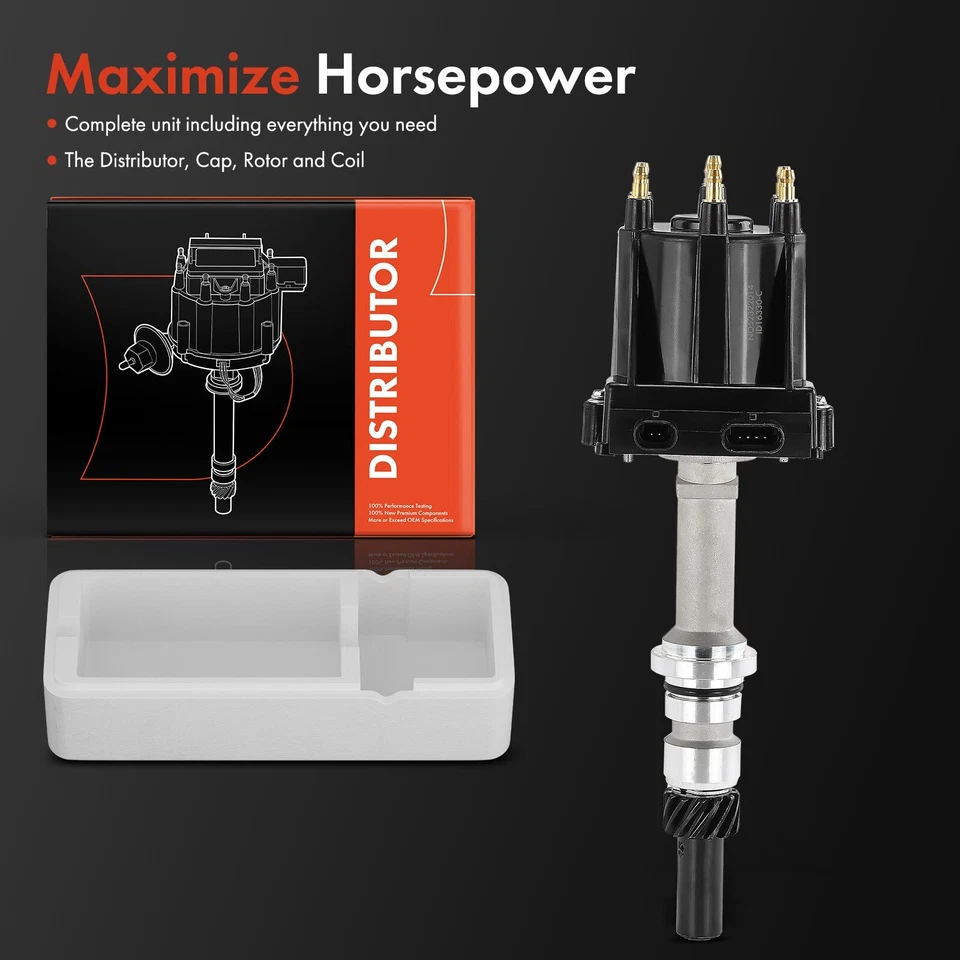 Distribuidor de encendido con tapa y rotor para Chevy Camaro 85-92 Pontiac Olds Buick Foto 2 de 4