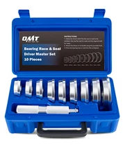 OMT 10pc Bearing Race and Seal Driver Set with Seal Driver & 9 Metric Adapters