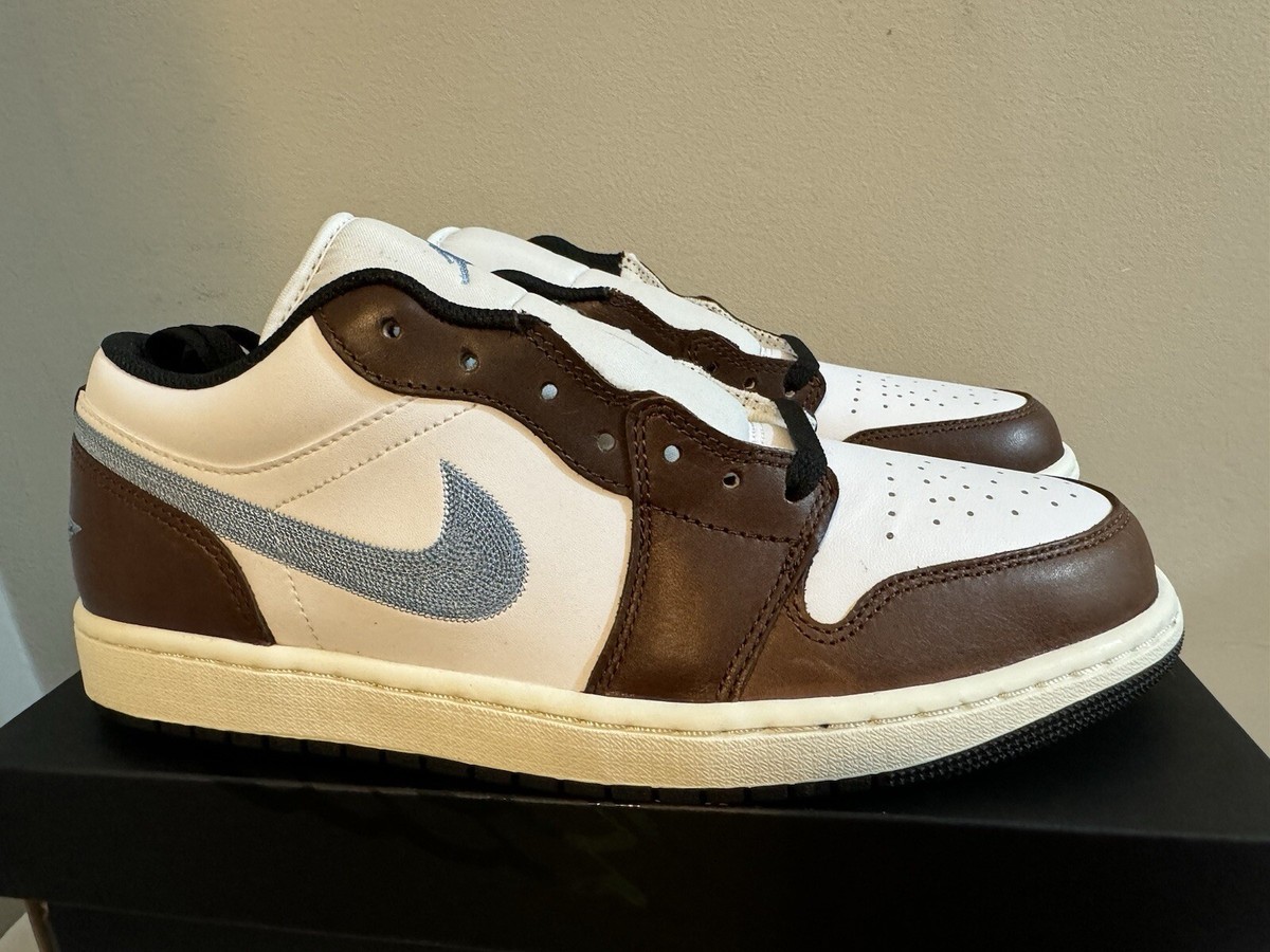 Jordan 1 Retro Low SE Shoes Men\'s‎ 10 Brown Blue Grey Leather Athletic Sneakers Jordan 1 Retro Low SE  main image 2