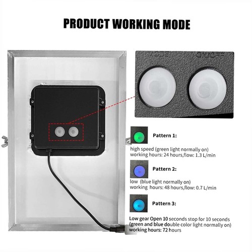 2400mAh Solar Powered Oxygenator Fish Pond Water Oxygen Pump 2 Air Stone Aerator - Picture 14 of 37