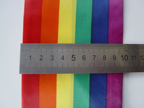 Schärpe, Deluxe extra breit, Pride LGBTQ Party, Regenbogen, Kostüm, Hellband - Bild 5 von 5
