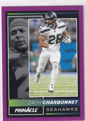 2024 Panini Encore NFL Football No. 178 Zach Charbonnet Purple Pinnacle 22/75