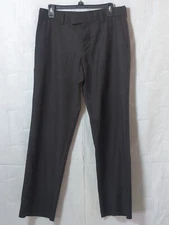 Women's Kenneth Cole Reaction Black Pinstripe Dress Pants w/ Belt Loops - 32/30