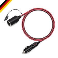 Kfz Verlängerungskabel 1m  16AWG 15A Sicherung für 12V/24V Strom