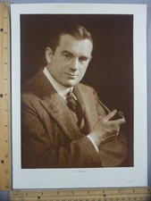Rare Original VTG 1929 Handsome Lyn Harding Portrait Photogravure Art Print