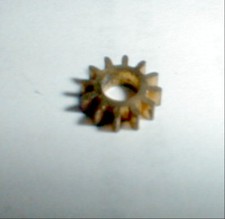 10 Tooth Regular Brass Slot Car Pinion Gear 48 Pitch 1/8" Shaft Cox Vintage NOS