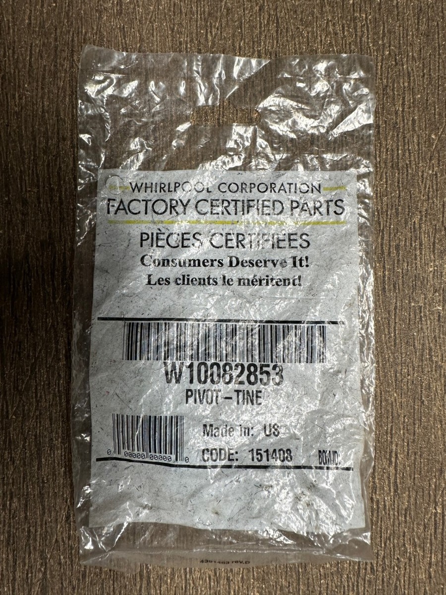 W10082853 Whirlpool Dishwasher Tine Pivot Clip