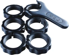 McJ Tools Reloading 6pack Ultimate Lock Rings, Premium Steel Constructed,Dies