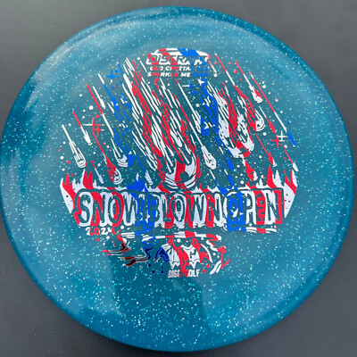 New BLUE Discraft GLO Cryztal FLX Sparkle Meteor * Glows * Pick Weight Stamp