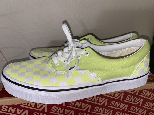vans light green checkered
