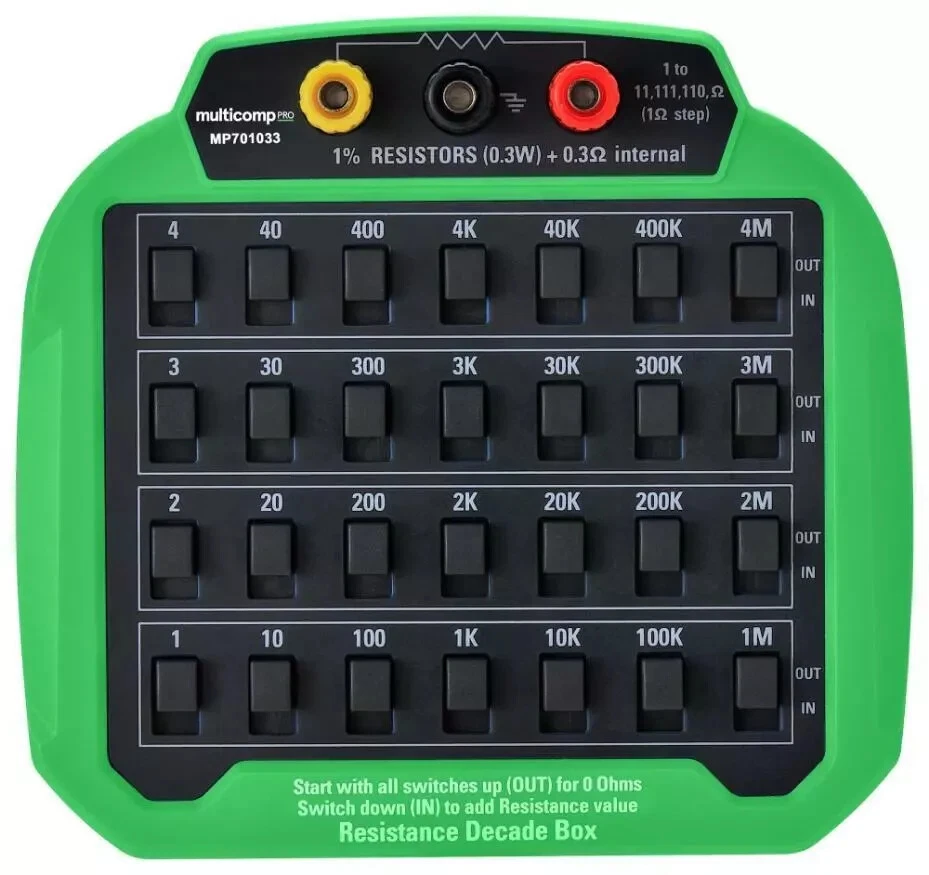 MULTICOMP PRO -Resistance Decade Box – Free Fast Shipping & Precision You Can Count On!-
