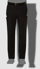  85 Perry Ellis Portfolio Men's Black Modern-Fit Stretch Dress Pants 30W X 30L
